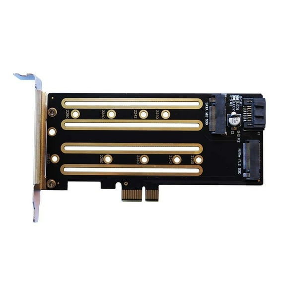 M.2 NVMe to PCIe X1 SSD Converters M.2 PCIE Adapter Expansion Card Risers Add On Cards SSD Adapter for Desktop PC