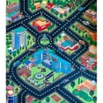 thumbnail image 1 of Alfombra de juego para gatear con diseño de tráfico urbano, color azul, 80 x 70 cm, 1 of 5