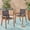 Black, variant on MAYEERTY DINING CHAIR Set of 2 Teak Frame Beige Textile Cushions for Dining Room Patio