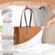 thumbnail image 3 of Paquete de 8 bolsas antipolvo para bolsos, bolsa de almacenamiento con funda antipolvo de seda con cordón para bolsos, bolsos de hombro, bolsos, zapatos (19,6 x 15,7, 3 of 7