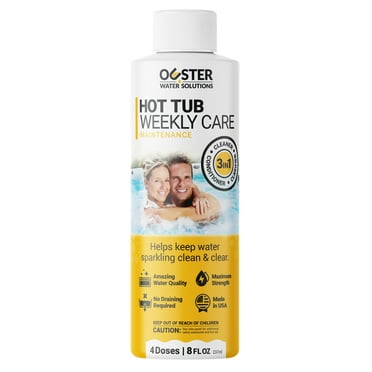 Ouster Hot Tub 3-in-1 Weekly Care Cleaner, Clarifier, Conditioner Liquid 8oz