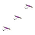 thumbnail image 4 of VONKY Rear Drive Shaft 1:12 Crawler Part Replacement for Wltoys 12423 12428 12429 Purple 3Set, 4 of 6