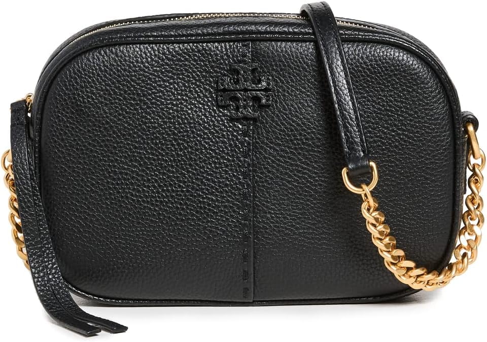 Tory Burch Women's Emerson Saffiano Leather Small Tote (Black