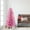 Pink, variant on 4.5 ft Pre-lit Green Tinsel Tree 160 Tips 70 UL Clear Incandescent Lights