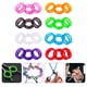 thumbnail image 5 of Tijeras de silicona para dedo, anillos para el cuidado de perros, tijeras para mascotas, anillo, inserciones para el pulgar, 24 Uds., 5 of 6