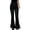 Black, variant on QURATI Women's High Waisted Flare Jeans | Retro Stretchy Bell Bottom Denim Pants Womens Bottoms Black L