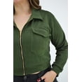 thumbnail image 4 of Chamarra corta Roman Fashion /Tallas Extras, 18048 (Verde militar) verde oscuro 40 Roman Fashion CH-GR-18048-MILITAR, 4 of 7