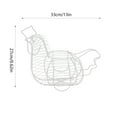 thumbnail image 3 of Rkxzt Chicken-Shaped Egg Basket - Metal Fruit Storage & Kitchen Decor,Decorative Wire Basket for Eggs, 3 of 8