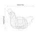 thumbnail image 3 of Cesta de huevos en forma de pollo - Organizador de almacenamiento de alambre metálico para la decoración de cocina y Pascua, tiene capacidad para 25 huevos, 13,38x10,43x8,66 pulgadas, 3 of 8