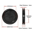 thumbnail image 2 of Flyshop 50 mm 2" Round Hole Grommet, 42 mm 1-5/8" ID, Double-sided Synthetic Rubber Plug Wire Grommets Protector Automotive Firewall Cable Hole Plug, Black, 4PCS, 2 of 6