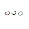 thumbnail image 1 of Nose Septum Clicker Ring 3pc Jeweled CZ  Piercing Body Jewelry 14G 8MM, 1 of 5