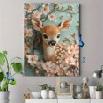 thumbnail image 4 of Qisvanset 12x16 Inch With Frame 2D Flat Wall Art Fawn Baby Deer Pastel Woodland Nursery Home Wall Decor, 4 of 8