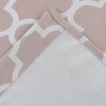 thumbnail image 5 of Sapphire Home Set of 2 Grommet 54" Wx95 L 108" Total Width Decorative Window Curtain Panels, Blush/Pink Moroccan Lattice Room Darkening Soft/Heavy Panels for Living Room/Bedroom Hilary,95,Blush, 5 of 5