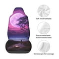thumbnail image 4 of Fotbe Purple Moon Tree Night Sky Funda para Asiento de Auto con Estampado – Impermeable y Antisudor – Ajuste Universal, Lavable a Máquina, Antideslizante (1 Pieza), 4 of 5