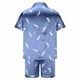 thumbnail image 3 of Pijama de seda de hielo de verano para hombre, conjunto de pantalones cortos de manga corta, ropa de casa fina de seda sintética para hombre, conjunto de pijama, ropa de dormir y pantalones para hombr, 3 of 4
