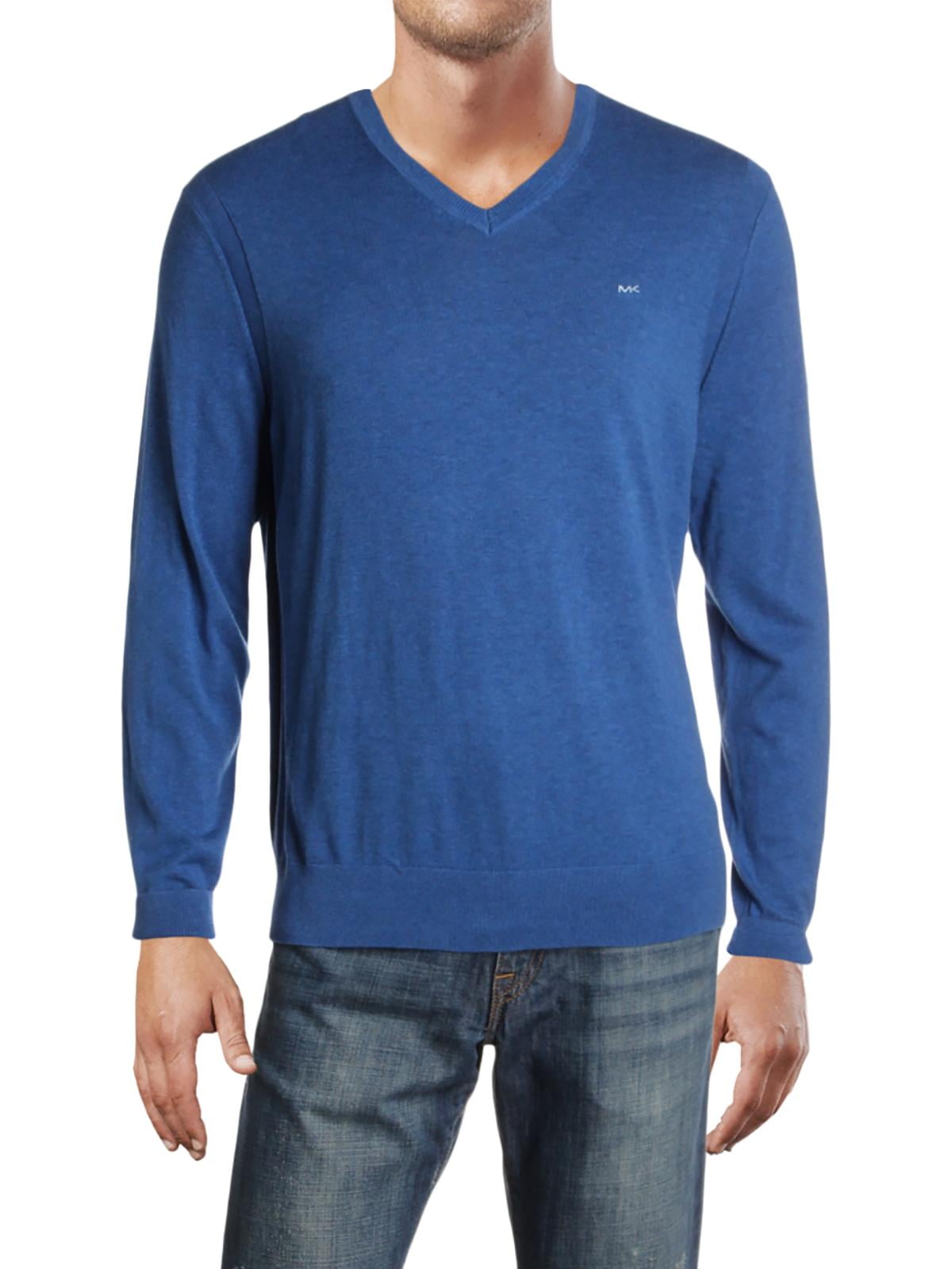 Michael Kors Mens Heathered V-Neck Pullover Sweater - Walmart.com