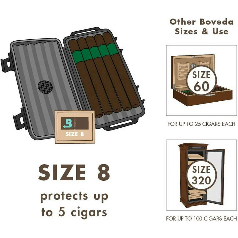 Boveda 69% RH 20-Pack Brick Size 60 to Keep Cigars Fresh