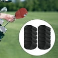 thumbnail image 6 of 10 Pieces Golf Iron Headcovers PU Iron Protective Headcover Golf Head Covers L Size Black, 6 of 8