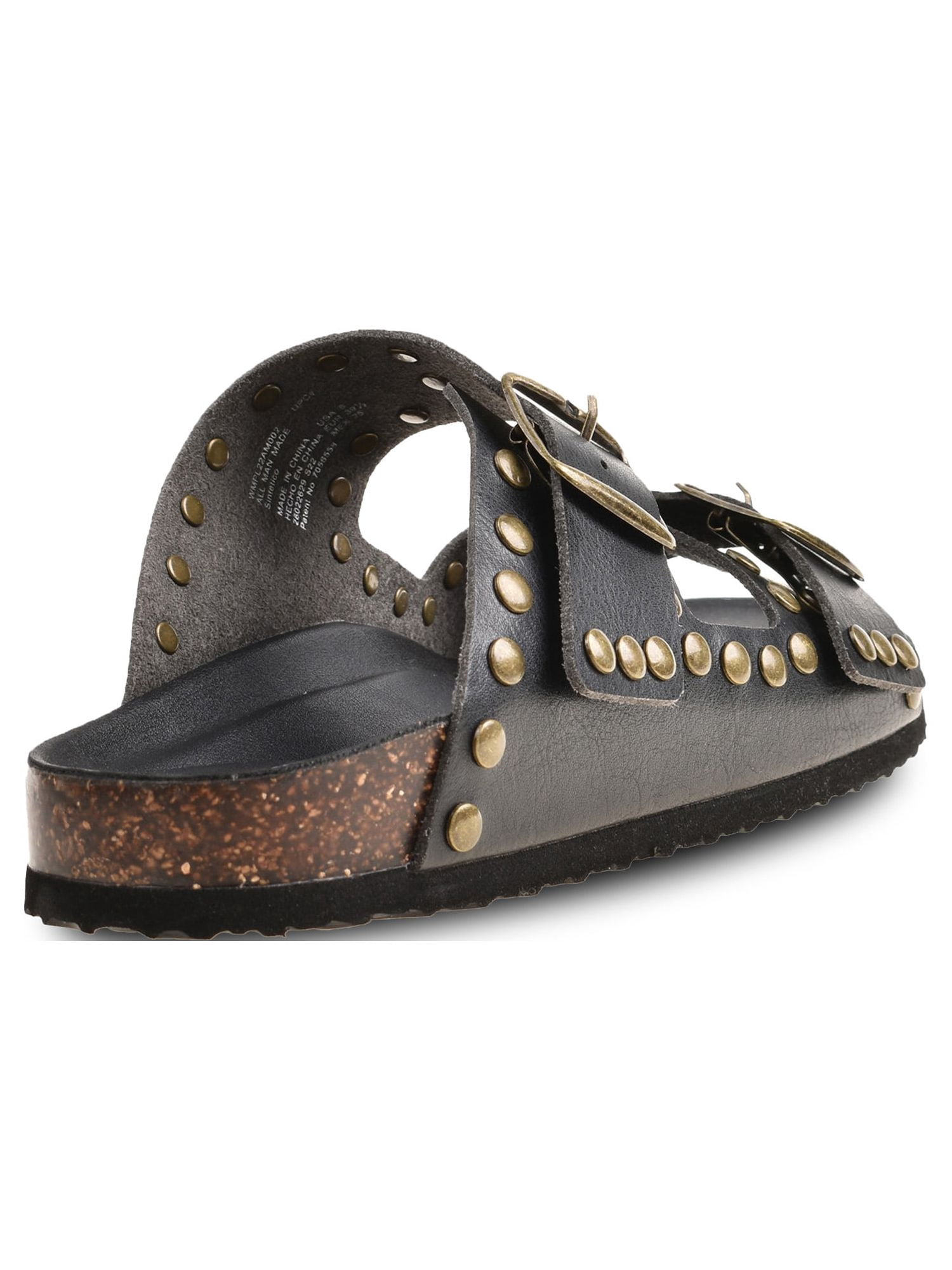 PORTLAND by Portland Boot Company Women's Studded Footbed Sandals