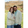 thumbnail image 4 of Irish Cardigan for Men 100% Premium Merino Wool Aran Sweater Made in Ireland, 4 of 7