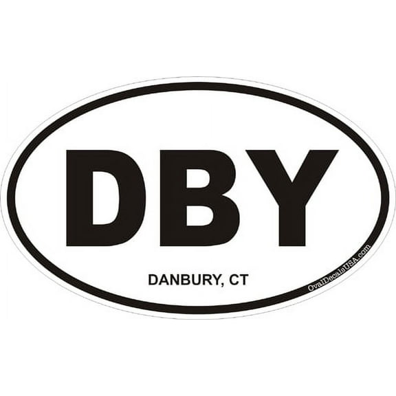 3.8 Inch Danbury, Connecticut Decal Sticker