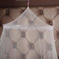 thumbnail image 7 of Danhjin Bed Canopies Mosquito Net for Bed with Frame, Canopies Bed Mosquito Netting for Bedroom, Breathable Clear Wedding Romantic Bedroom Decor, 7.54ft, 7 of 7