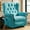 Teal, variant on Power Swivel Rocking Glider Recliner Chair, Electric Nursery Reclining Sofa Chair with Heat and Massage, Wingback Tufted Upholstered Recliner for Living Room, USB and Type-C Ports, Blue
