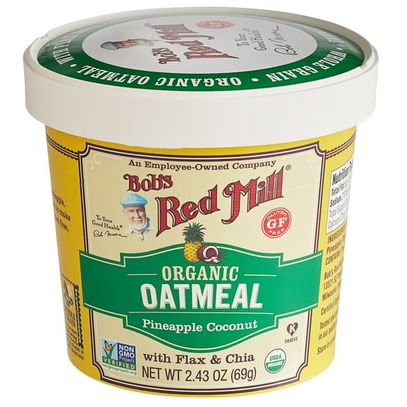 Bob's Red Mill Gruau Biologique Sans Gluten à l'Ananas et à la Noix de Coco - 12/caisse