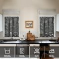 thumbnail image 2 of Vintage Kitchen Food Cooking Chef Tier Cafe Curtains for Bathroom Living RV Rod Pocket Window Drapes 36 Inch 2 Panels Set 28"x36" 2 Panels Window Treatment Tiers, 2 of 4