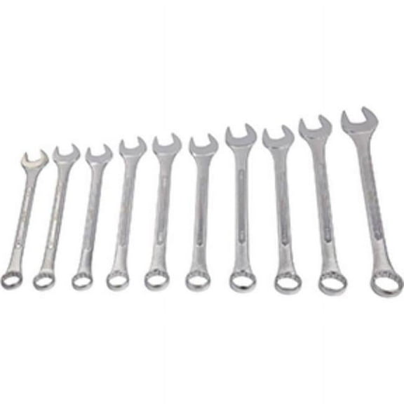 SAE Raised Panel Jumbo Combination Wrench Set - 10 Piece