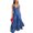 Dark Blue, variant on Women's Casual Loose Overalls Jumpsuits One Piece Sleeveless Flowy Pant Rompers Summer Halter Backless Wide Leg Jumpsuit