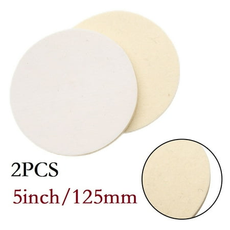 

2Pcs 5 inches 125 mm Wool Felt Polishing Pad Wheel for Glass Stainless Steel