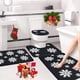 thumbnail image 5 of Alfombras de baño, alfombras para sala de estar, alfombra de área, tapete de baño, juego de 4 alfombras navideñas para baño, alfombras navideñas con copos de nieve, lavables, antideslizantes, absorben, 5 of 6