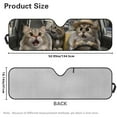 thumbnail image 7 of Uorisanigo Windshield Sun Shade for Jeeps, Funny Cat Driving Car Sunshade Compatible with Jeep JK JKU JL JLU 1997-2023, Sun Shade Windshield Cover for Jeep, UV Ray & Heat Block Shades, 7 of 7