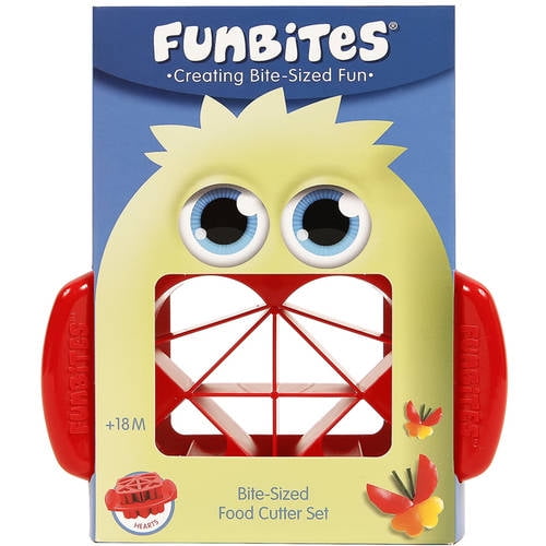 Funbites Shapes Food Cutter Red Hearts 2 Piece Set Walmart Com