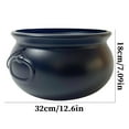 thumbnail image 3 of Halloween Candy Bowl Holder | Witches Cauldron Pot With Handle | Trick or Treat Candy Container | Large Plastic Cauldron for Halloween Party Decorations and Costume Props, 3 of 8