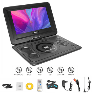 onn. 10 Portable DVD/Media Player Kit with extended 5 hr. Battery, Black,  100093889