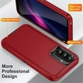 thumbnail image 3 of For Samsung Galaxy A36 5G 6.7inch Shockproof Rugged Full Body Protection Heavy Duty Dust/Drop Proof 3-Layer Cover Case​,Red,For Galaxy A36(5G), 3 of 7