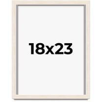 18x23 Shadow Box Frame White | 1.125 Inches Deep Real Wood Rustic Shadowbox Display Frame | UV