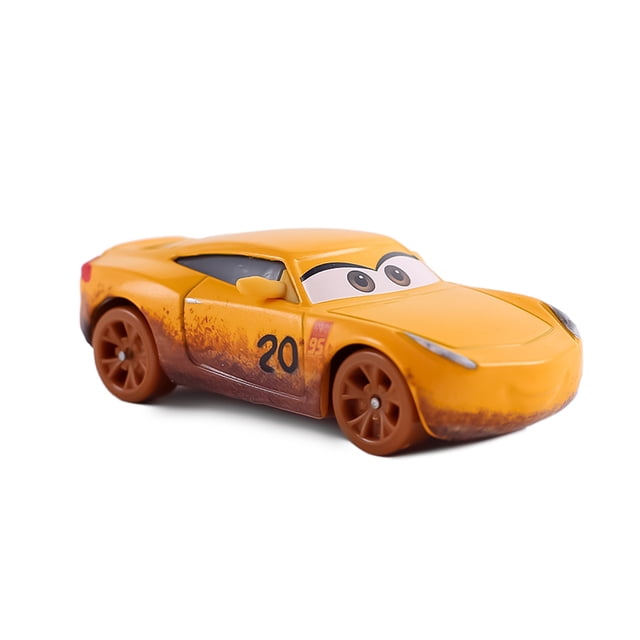 Disney-coches Pixar Cars 3 para niños, coches de carreras alemanes Jackson Storm Mater, aleación de Metal fundido a presión, juguete para niños, regalo de Navidad