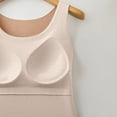 thumbnail image 5 of Female Breathable Stretch Camisole Tank Shirts with Pads Adjustable Straps Thin Strap Design for Travel Office Light Fitness Daily Wear Loungewear Home Relax Cami (Beige,4XL), 5 of 5
