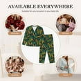 thumbnail image 7 of Gaeub Jungle Leopard Yellow Women' Long-Sleeve Shirt and Full-Length Bottom Pajama Set Loungewear Soft Pjs Sleepwear Set-X-Large, 7 of 7