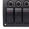 Boat Car Marine Rocker Switch Panel 8 Gang 3PIN & Circuit Breaker