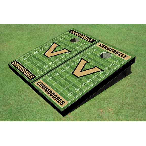 Vanderbilt University Alternating Football Field Custom Cornhole Boards