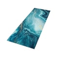 thumbnail image 3 of Marble Kitchen Mat Bathroom Floor Area Rugs for Bathroom Living Room Hallway , Blue, 3 of 8