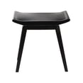 thumbnail image 6 of DecMode Wood Curved Stool, Black, 6 of 11