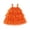 Orange, variant on CAIVO Girls Halloween Dress Bat Wing Sleeve Layered Attire With Pumpkin Print For Celebration Colorful Birthday Party Hallowmas Holiday Dress