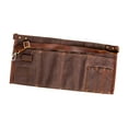 thumbnail image 5 of Aymzbd Waxed Canvas Tool Waist Apron Adjustable Belt 19.7x9.8inch Versatile Woodworking Brown, 5 of 9