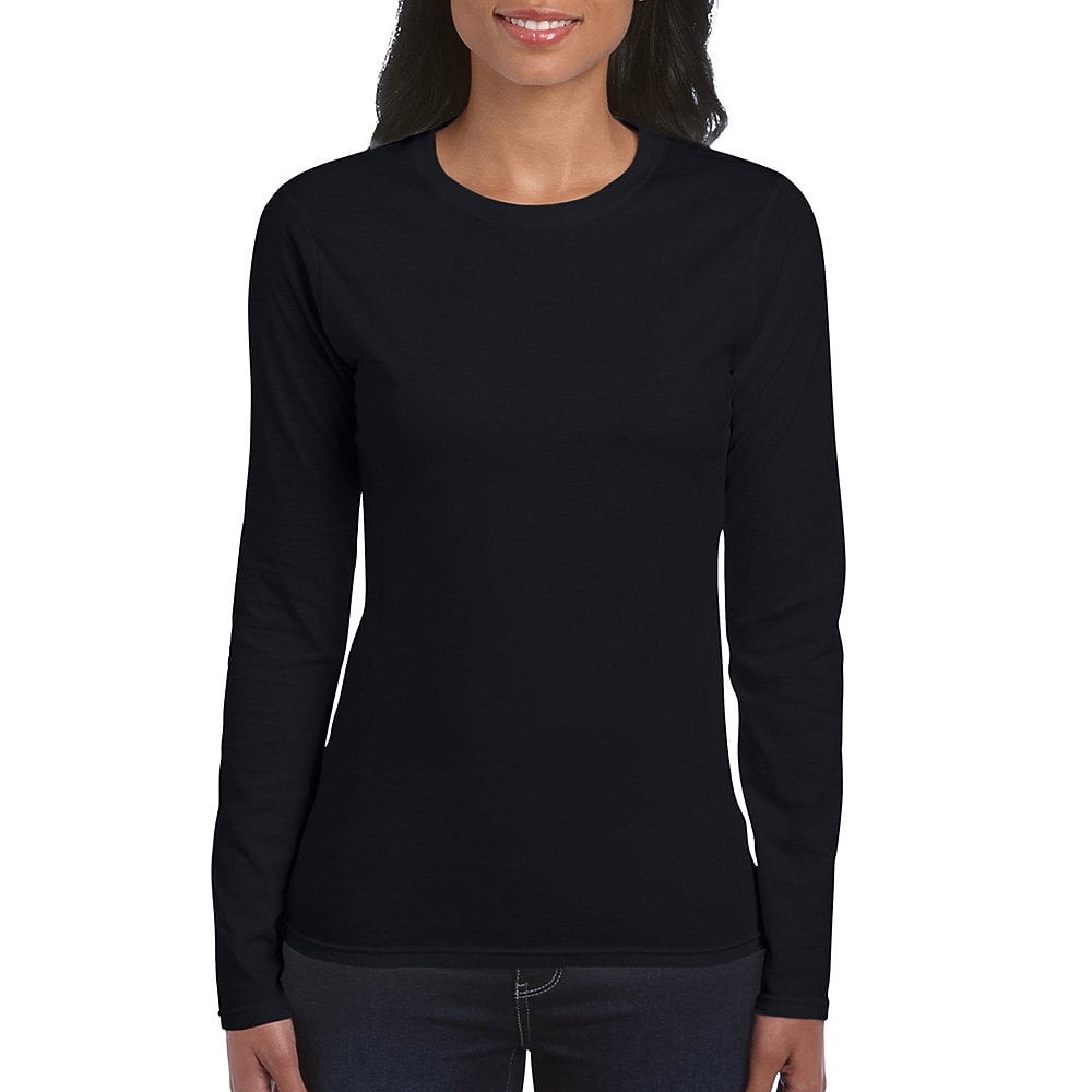 Gildan Damen  Langarm G64400L Softstyle® Ladies´ Long Sleeve T-Shirt