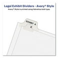 thumbnail image 6 of Avery-Style Preprinted Legal Bottom Tab Divider, Exhibit F, Letter, White, 25/pk | Bundle of 5 Packs, 6 of 7